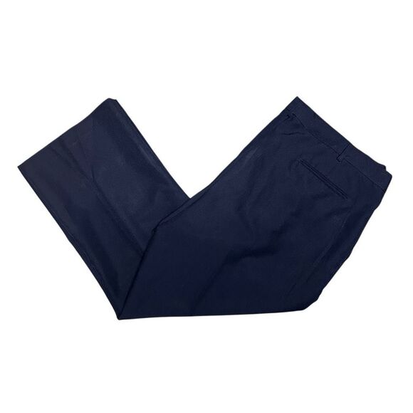 Haband Navy Blue Flat Front Dress Pants Trouser Size 42/29 Career Formal - Picture 2 of 8